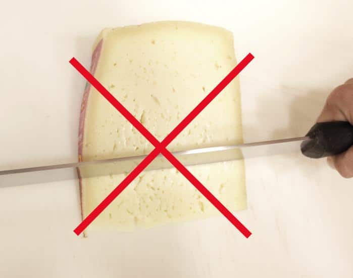 errore taglio formaggio
