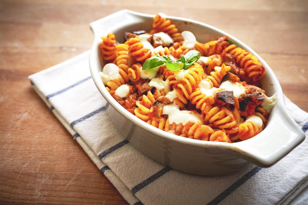 Pasta alla Norma con Asiago Dop Stagionato