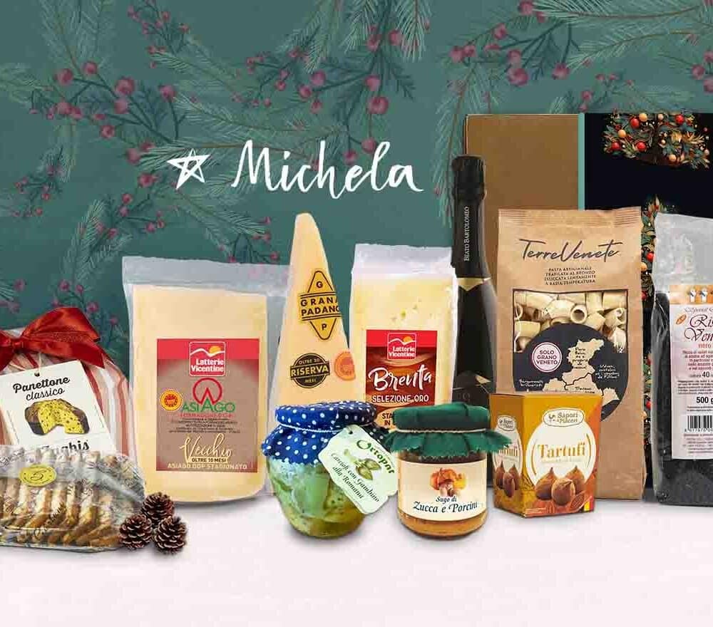 cesto natale michela - latterie vicentine