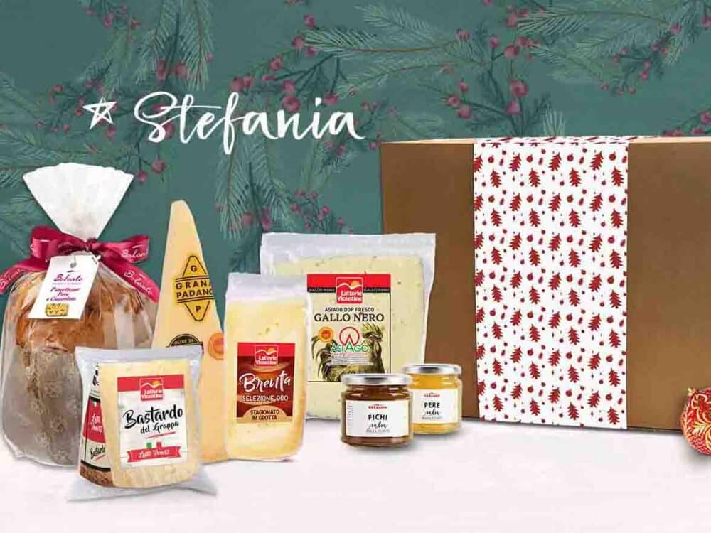 cesto natale stefania - latterie vicentine