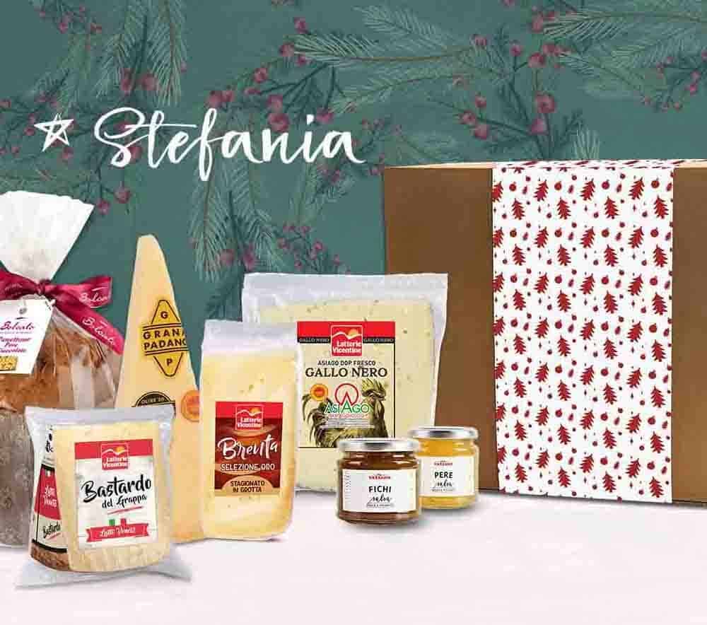 cesto natale stefania - latterie vicentine